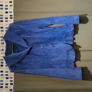 Suede blazer